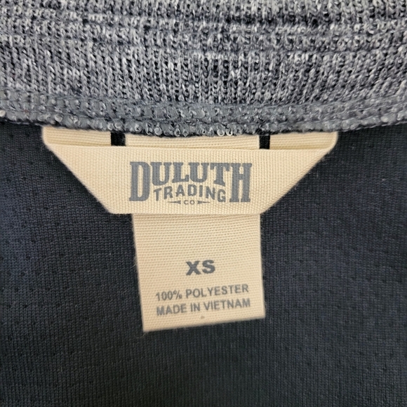 Duluth Trading Co True Masterfleece Cardigan Size XS Gray Open Front Thumbholes - Picture 10 of 11